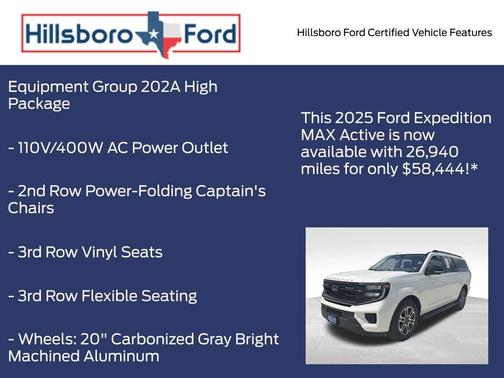Star White 2025 Ford Expedition Max Active