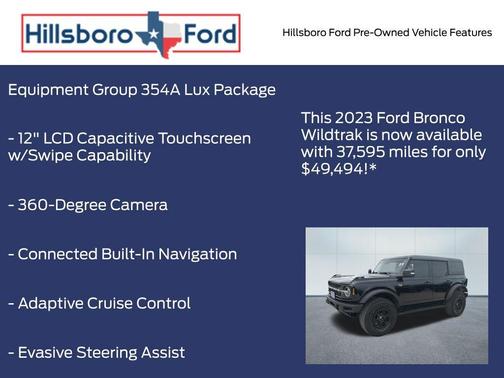 Shadow Black 2023 Ford Bronco Wildtrak
