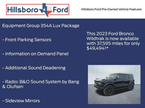 Shadow Black 2023 Ford Bronco Wildtrak