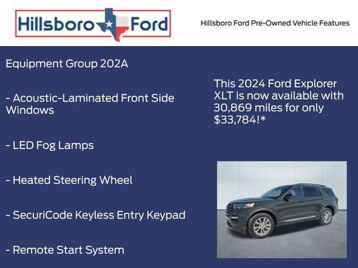 Forged Green Metallic 2024 Ford Explorer XLT