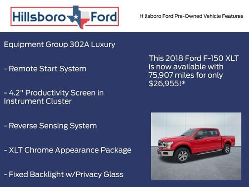 Race Red 2018 Ford F-150 XLT