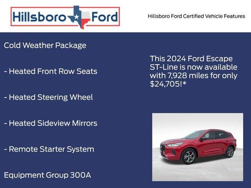 Rapid Red Metallic Tinted Clearcoat 2024 Ford Escape ST-Line