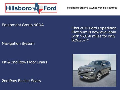 Silver Spruce Metallic 2019 Ford Expedition Platinum