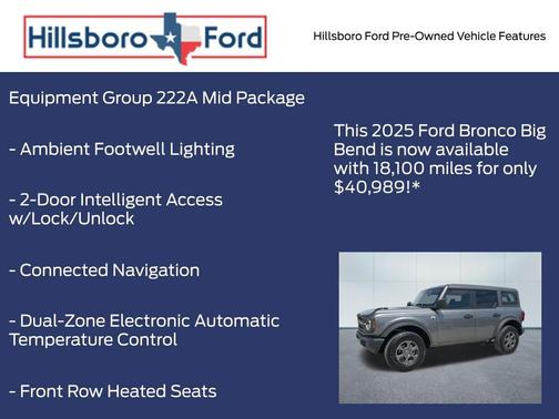 Carbonized Gray Metallic 2025 Ford Bronco Big Bend