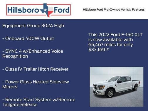 Oxford White 2022 Ford F-150 XLT