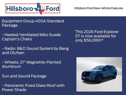 Vapor Blue Metallic 2026 Ford Explorer ST