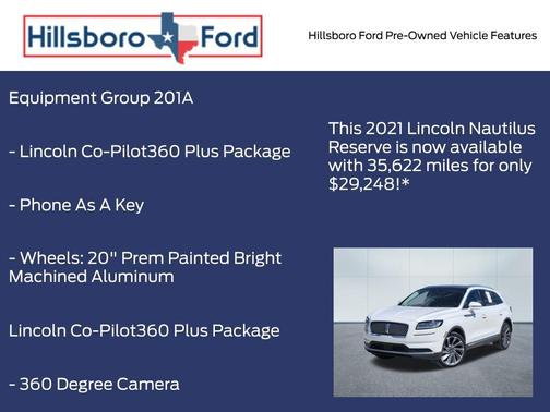 2021 Lincoln Nautilus Reserve