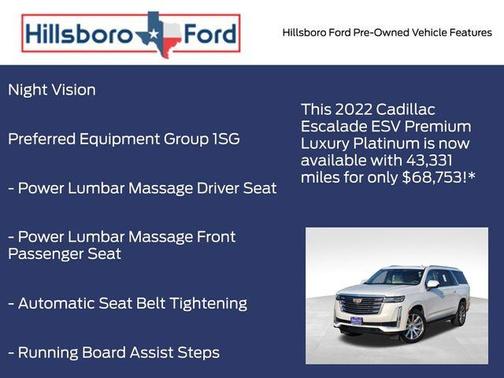 2022 Cadillac Escalade ESV Premium Luxury Platinum