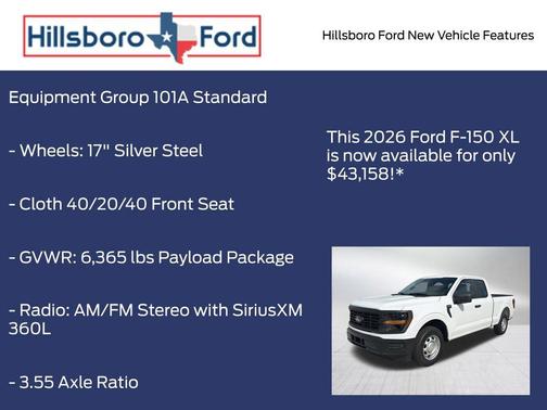 Oxford White 2026 Ford F-150 XL