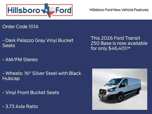 Oxford White 2026 Ford Transit-250 Base