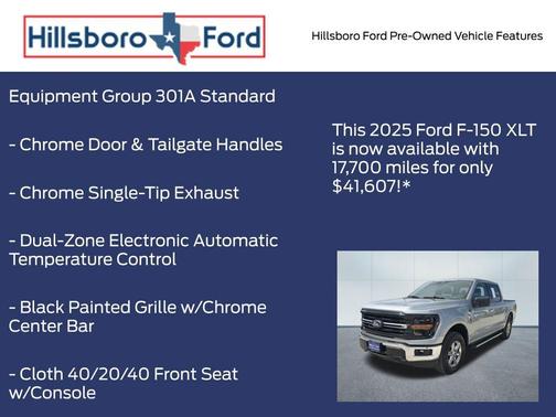 Iconic Silver Metallic 2025 Ford F-150 XLT