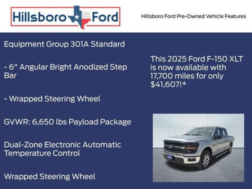 Iconic Silver Metallic 2025 Ford F-150 XLT