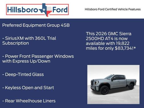 Sterling 2026 GMC Sierra 2500 AT4