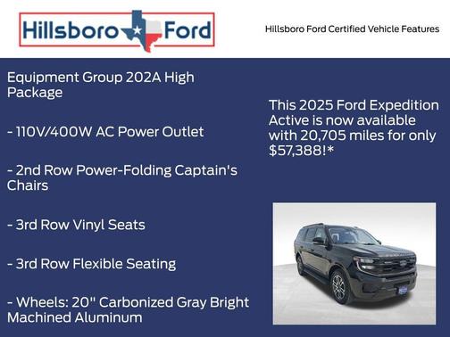 Agate Black Metallic 2025 Ford Expedition Active