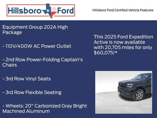 Agate Black Metallic 2025 Ford Expedition Active