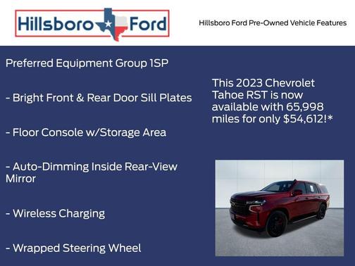 Radiant Red 2023 Chevrolet Tahoe RST