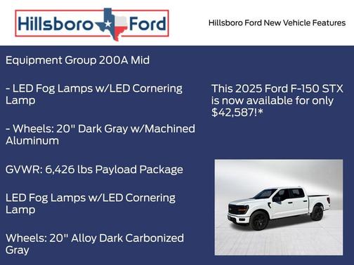 Oxford White 2025 Ford F-150 STX