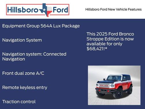 Oxford White 2025 Ford Bronco Stroppe Edition