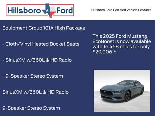 Vapor Blue Metallic 2025 Ford Mustang EcoBoost