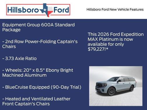 Glacier Gray Metallic 2026 Ford Expedition Max Platinum