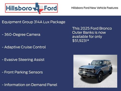 Azure Gray Metallic 2025 Ford Bronco Outer Banks