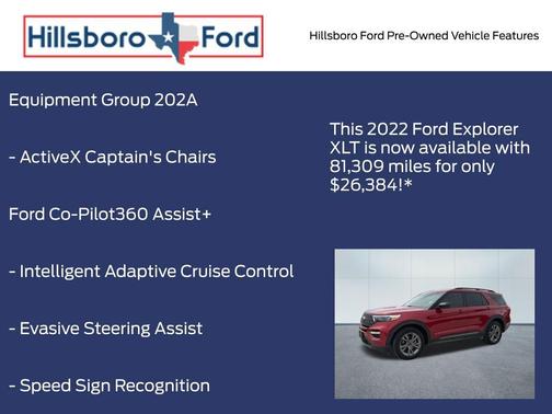 Rapid Red Metallic Tinted Clearcoat 2022 Ford Explorer XLT
