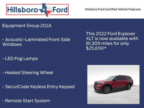 Rapid Red Metallic Tinted Clearcoat 2022 Ford Explorer XLT