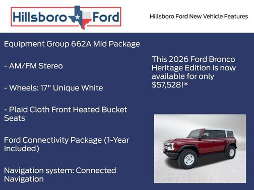 Ruby Red Metallic Tinted Clearcoat 2026 Ford Bronco Heritage Edition