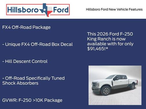 Star White 2026 Ford F-250 King Ranch