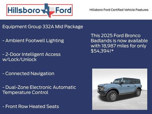Azure Gray Metallic 2025 Ford Bronco Badlands