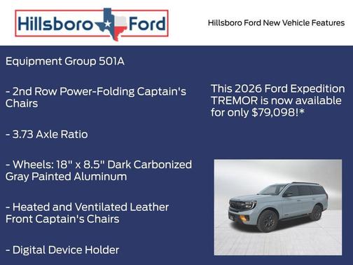 Glacier Gray Metallic 2026 Ford Expedition Tremor