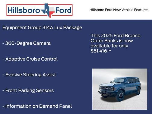 Azure Gray Metallic 2025 Ford Bronco Outer Banks