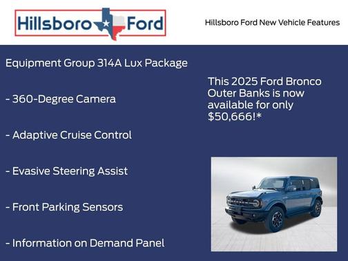 Azure Gray Metallic 2025 Ford Bronco Outer Banks