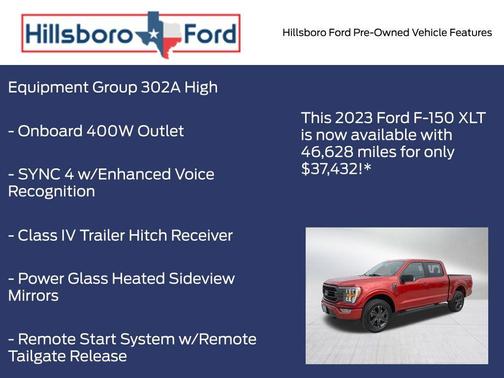 Hot Pepper Red Metallic Tinted Clearcoat 2023 Ford F-150 XLT