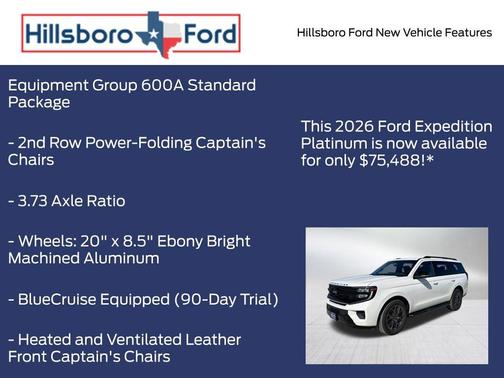 Star White 2026 Ford Expedition Platinum