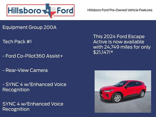 Race Red 2024 Ford Escape Active