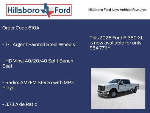 Oxford White 2026 Ford F-350 XL