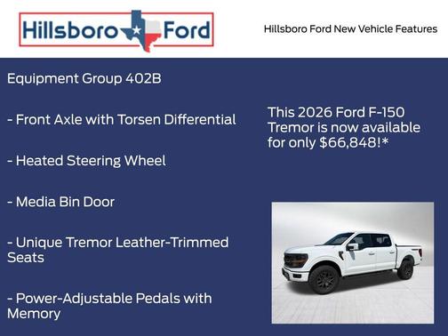 Oxford White 2026 Ford F-150 Tremor