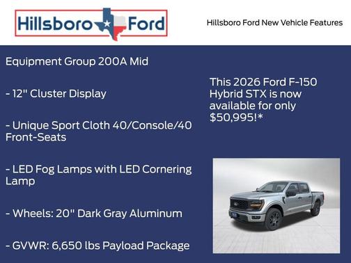 Iconic Silver Metallic 2026 Ford F-150 STX