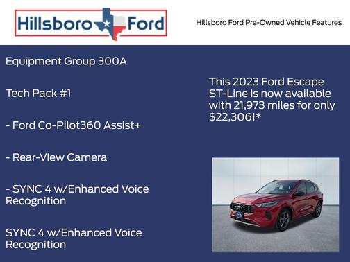 Rapid Red Metallic Tinted Clearcoat 2023 Ford Escape ST-Line
