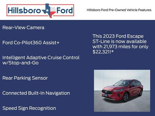 Rapid Red Metallic Tinted Clearcoat 2023 Ford Escape ST-Line