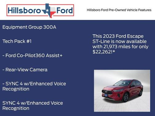 Rapid Red Metallic Tinted Clearcoat 2023 Ford Escape ST-Line