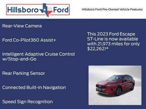 Rapid Red Metallic Tinted Clearcoat 2023 Ford Escape ST-Line