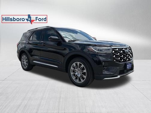 Agate Black Metallic 2026 Ford Explorer Platinum
