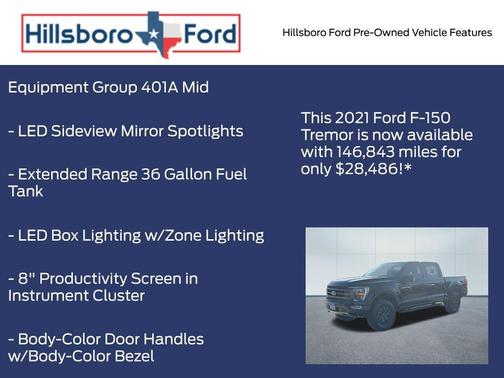 Agate Black Metallic 2021 Ford F-150 Tremor