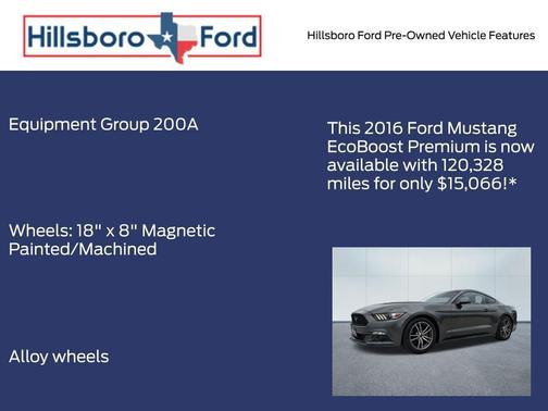 Magnetic Metallic 2016 Ford Mustang EcoBoost Premium