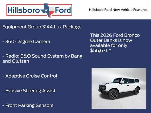 Oxford White 2026 Ford Bronco Outer Banks