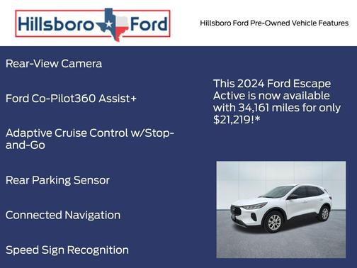 Oxford White 2024 Ford Escape Active
