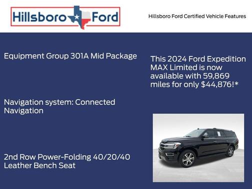 Agate Black Metallic 2024 Ford Expedition Max Limited