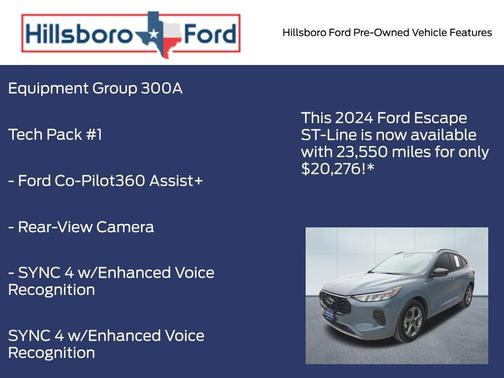 Vapor Blue Metallic 2024 Ford Escape ST-Line